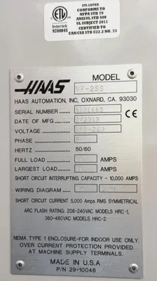 2013 HAAS VF-2SS 5-Axis With TR-160 Trunnion Table Vertical Machining Centers (5-Axis or More) | Bayou Machinery (8)