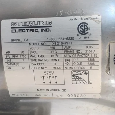 QUADRO COMIL MILL CONICAL SCREEN MILLING 196 # 5670