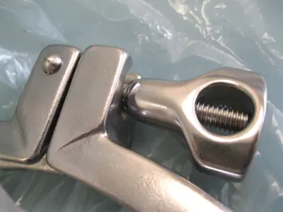 Lot (2) 10" 13MHHM-DP1000 Stainless Steel Tri-Clover Sanitary Tri-Clamp G17
