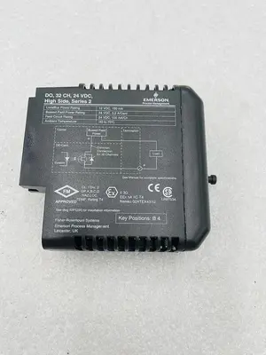 EMERSON KJ3204X1-BA1 MODULE OUT CARD  32 CHANNEL 24VDC #K-2496