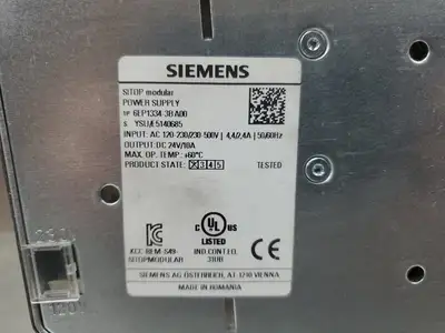 Siemens SITOP PSU200M (6EP1334-3BA00) 10A 24V Power Supply. 4D-1