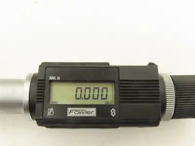 Fowler MKII BSU1 Holemike Digital Micrometer 3pt Bore Gage 1"-1-3/8" Head