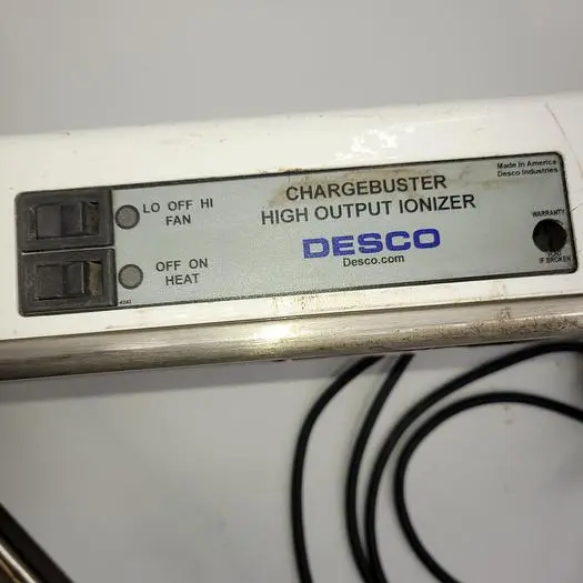 Used DESCO DESCO: 60600 - CHARGEBUSTER® OVERHEAD IONIZER WITH LIGHTS, 3-FAN, 120VAC Electronic Component Fans | ND Industrial Surplus #1225840