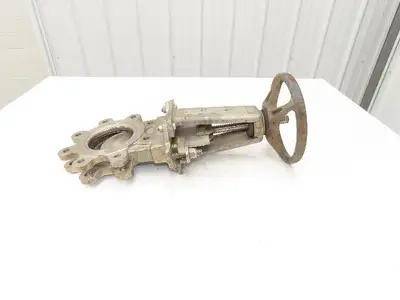 DeZurik KBD 4" Stainless Lug Knife Gate Valve Rising Stem 304SS *Bad Seal*