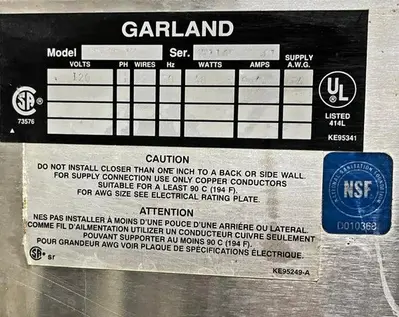 Garland Direct Steam Kettle 40 Gallon