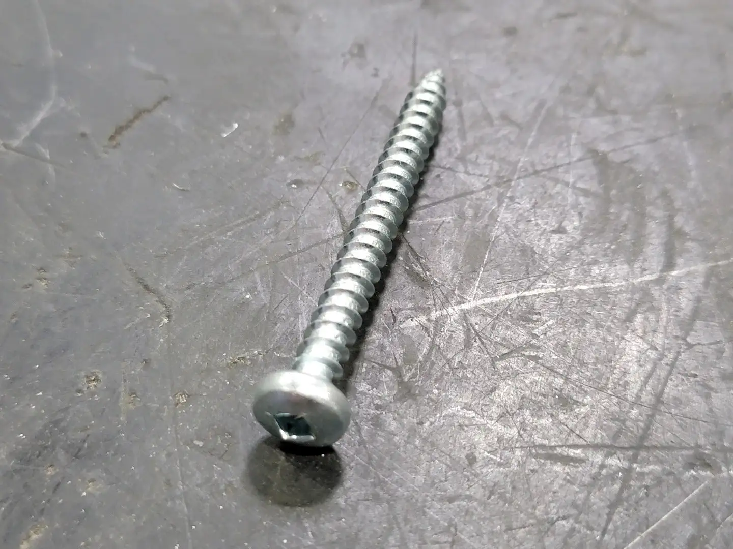No. 10 x 2" Square Pan Head Screws Zinc Steel (Box of 195)