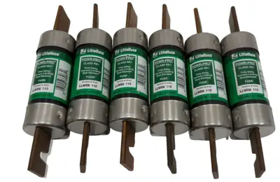 NEW LOT OF 6 LITTELFUSE LLNRK-110 TIME DELAY FUSES LLNRK110
