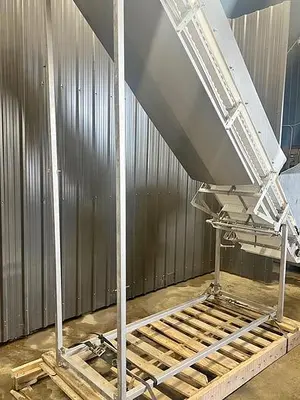 Used Belt Conveyor, 24’’ Wide X 192’’ Long, Cleated Belt 🔴 Liquidation Sale – All Offers Considered