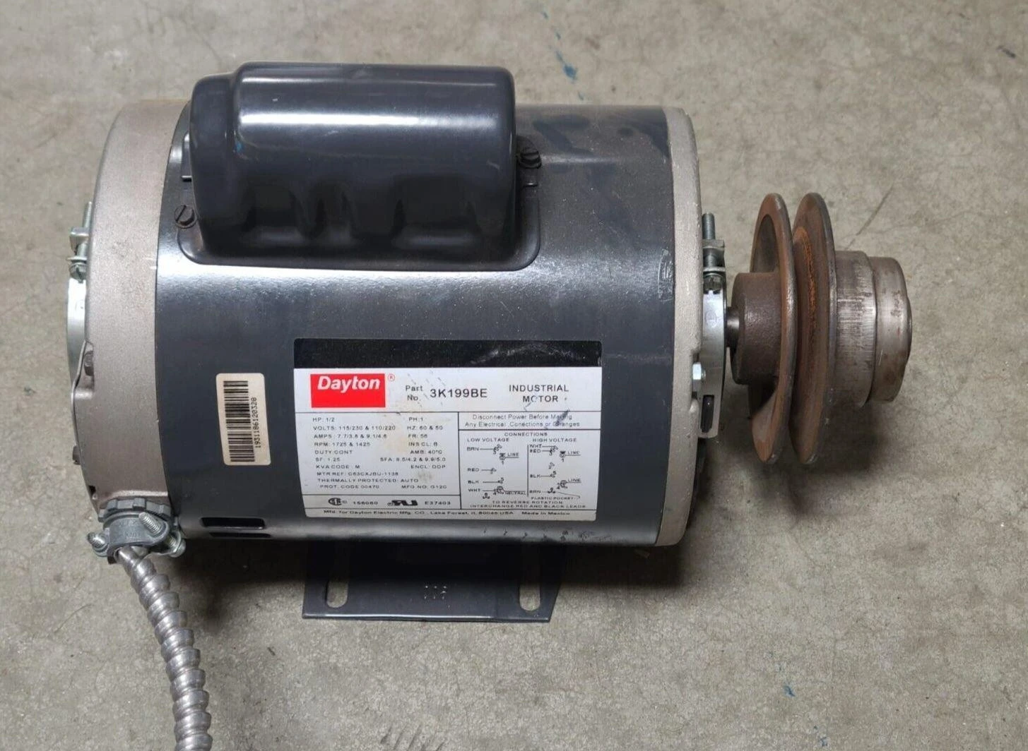 Used Dayton DAYTON General 5K262V Motors (misc) California US | Amiron Machinery #725463