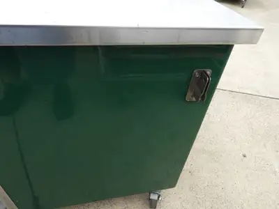 Used ColorPoint Used Colorpoint Portable Stainless Steel Work Counter 50-CSE - SS41 Food Prep Tables Illinois US | Falcon Restaurant Supply #1376558