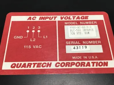 USED QUARTECH 9900-AC-AB-0-0