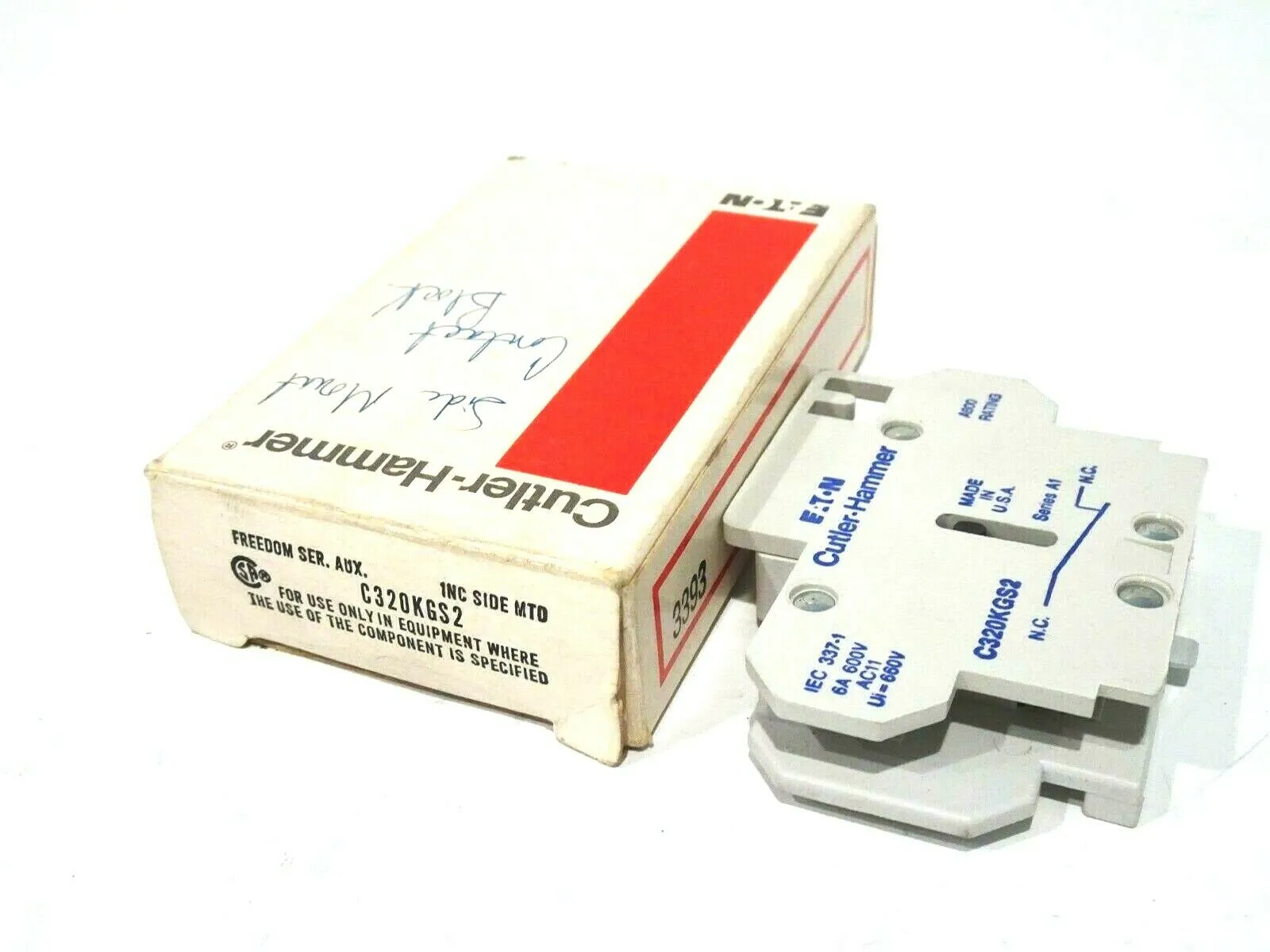 NEW CUTLER HAMMER C320KGS2 AUXILIARY CONTACT