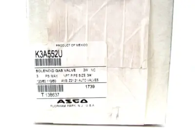 NEW SEALED ASCO K3A552U SOLENOID VALVE