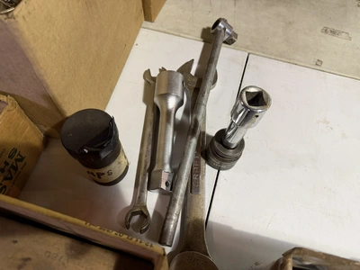 Large lot of assorted hand tools, includes sockets, wrenches, screwdrivers, nut drivers, brushes, an...