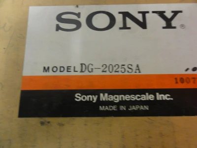 USED SONY MAGNESCALE DG-2025SA
