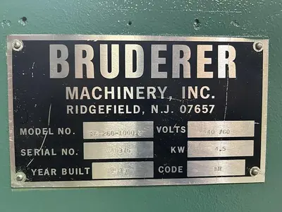 USED BRUDERER 18260-1000.2