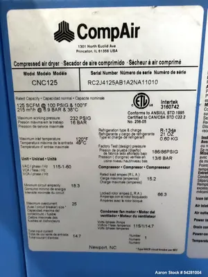USED COMPAIR CNC125