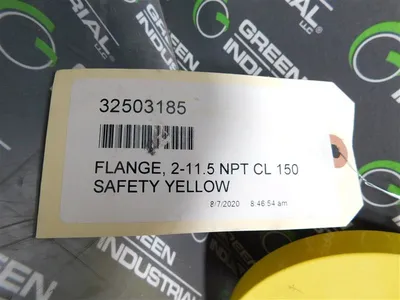 Unbranded 32503185 Threaded Yellow Safety Lap Joint Flange 2" 150 Class Used