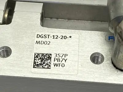 USED FESTO PNEUMATIC GUIDED SLIDE 12MM BORE 20MM STROKE