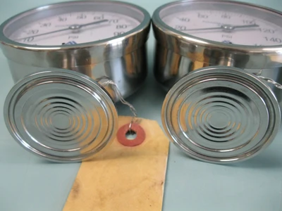 Lot (6) Diaphragm & Plain Gauges for Parts or Repair Ashcroft Anderson D13