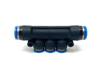USED FESTO PNEUMATIC PUSH-IN MULTIPLE DISTRIBUTOR FITTING