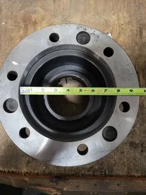 S-40 COLLET CHUCK 4-1/4" THROUGH HOLE, 7-3/4" TOP OD, 8" H