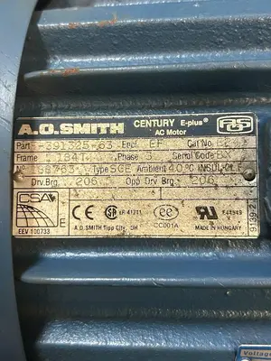 Used AO SMITH F-391325-63 Industrial Controls Ohio US | Surplus Asset Holdings #1364208