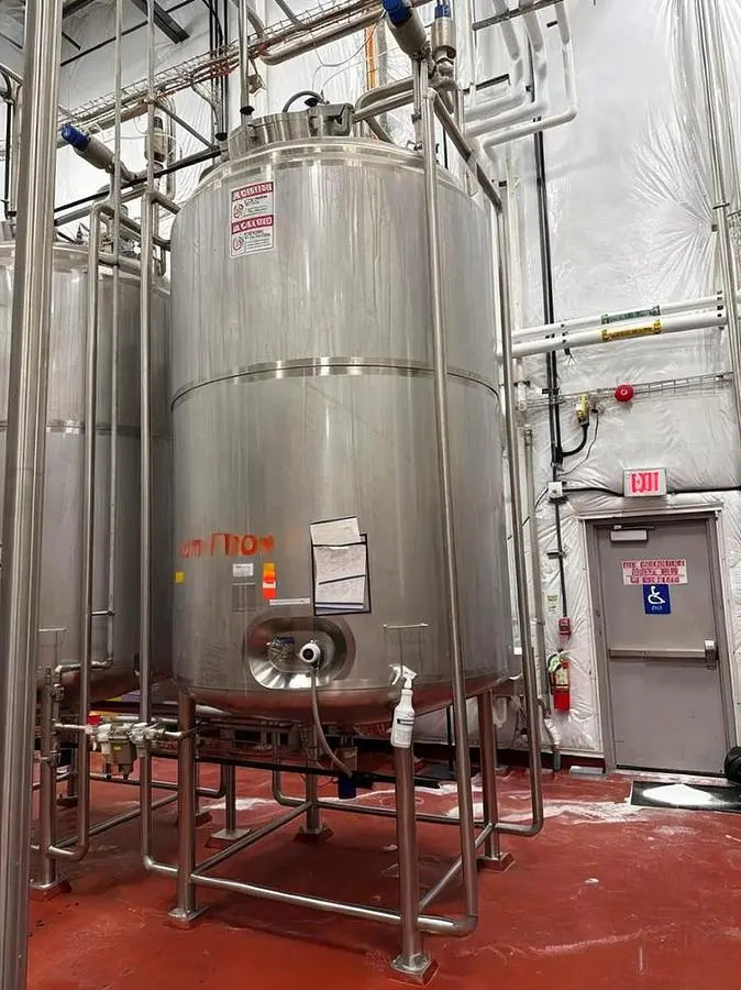 2022 JBT A&B Process Systems Stainless Steel Jacketed Tank with Mixer — MAWP 14.9 PSI @ 200°F — S/N 2106760303A
