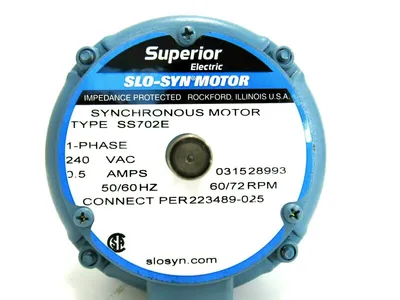 NEW SUPERIOR ELECTRIC SS702E SLO-SYN MOTOR 240V 60/72 RPM