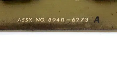 WARNER & SWASEY 8940-6273A PC BOARD 89406273A