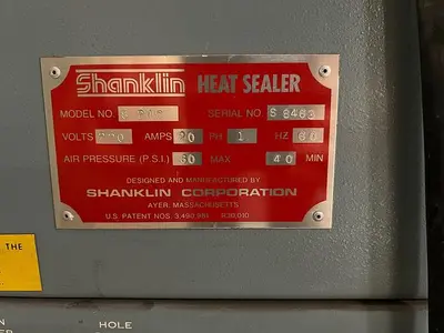 USED SHANKLIN SPC L- SEALER S240