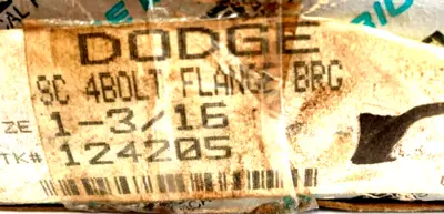 NEW DODGE 124205 4 BOLT FLANGE BEARING SC 1-3/16