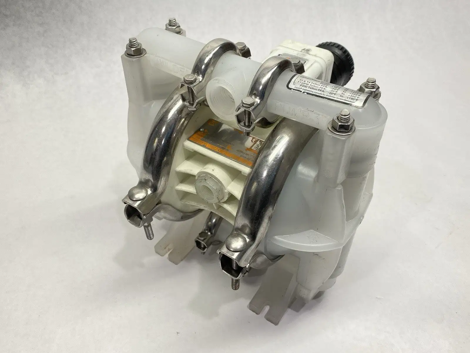 USED WILDEN AODD PUMP 1/2" PRO-FLO POLYPROPYLENE P1/PPPPP/TNU/TF/KTV
