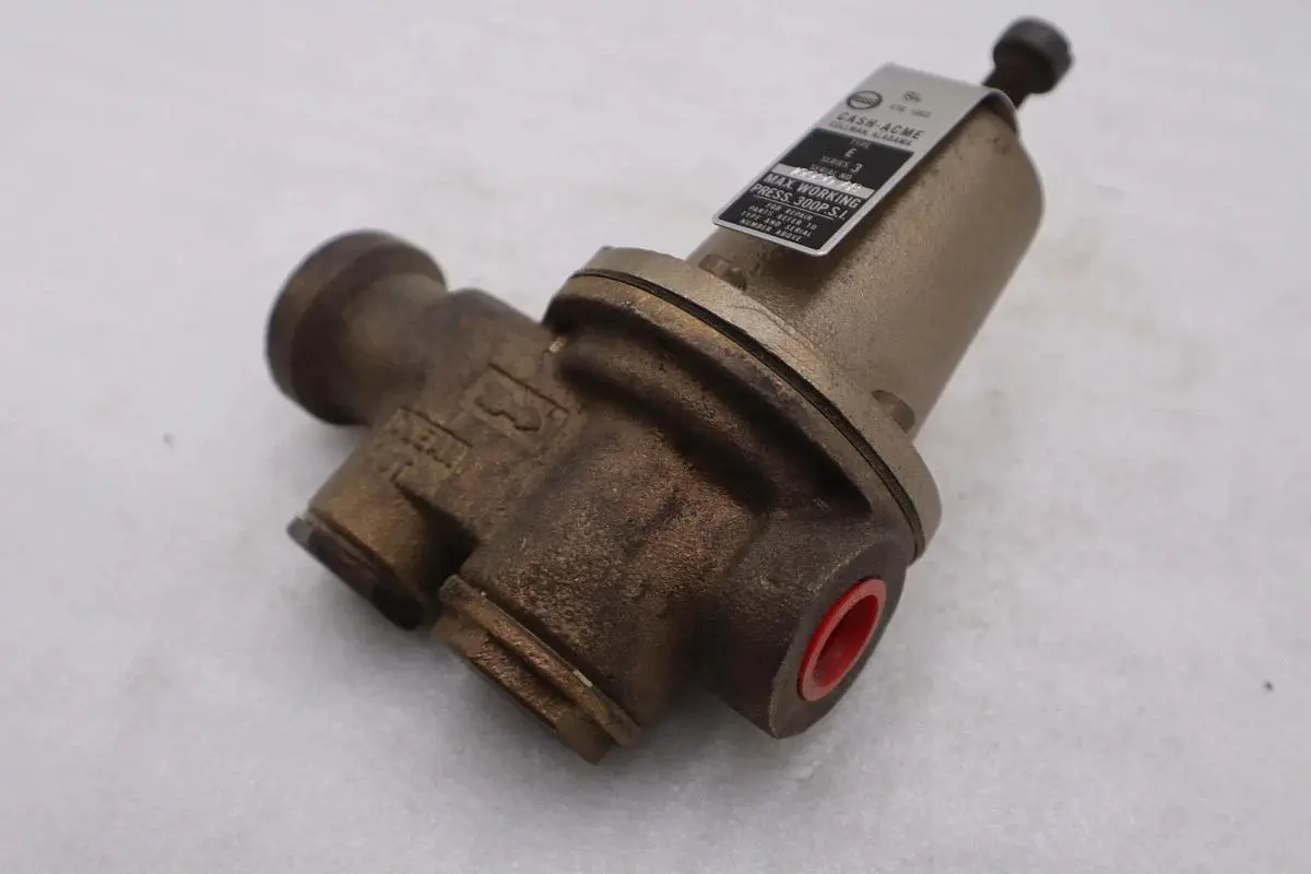 CASH ACME 10930-0045 Series 3 Type E 1/2” Set 45 300PSI Max Press Reducing G378A
