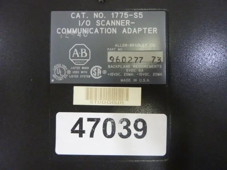 Used ALLEN BRADLEY 1775-S5 Circuit Boards Michigan US | Ideal Machinery #783272