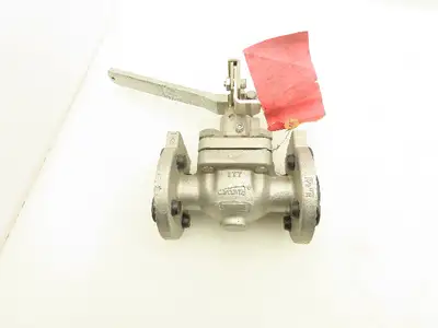 ITT Engineering SV813A Cam-Tite Stainless 2-Way Ball Valve 1/2" Flanged 300#