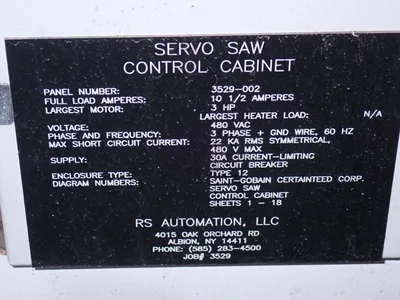 Used 2001 OEM / RS AUTOMATION PS42D36 Cut-Off Saws Ohio US | HGR 24 #1132158