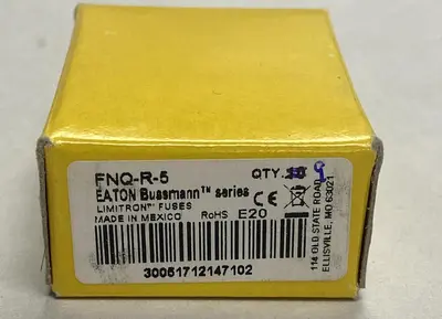 New | in-Stock COOPER BUSSMANN FNQ-R-5 Miscellaneous Equipment (Electrical & Power) | Surplus Asset Holdings #1196376
