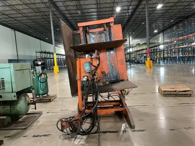 4400 LBS x 55" x 48" x 60" CHERRY HYDRAULIC PALLET INVERTER / ROTATE / FLIPPER: STOCK #23736
