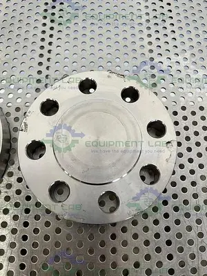 USED ENLIN A/SA182 STAINLESS STEEL F316L/316 6" FLANGE TO 1" SANITARY FITTING ADAPTER