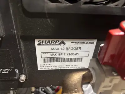 Used SHARP CONTINUOUS ROLL BAGGING SYSTEM MARK II, BAGGER MACHINE Baggers Michigan US | Maverick Industrial Sales #1090084