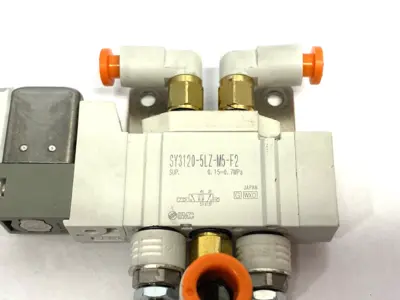 USED SMC SINGLE SOLENOID VALVE, BODY PORTED