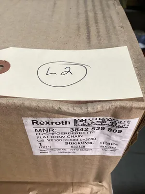 Bosch Rexroth Plastic Flat Conveyor Chain; Vari-Flo 10′ X 4″ -NIB