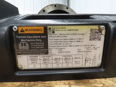 Hyster E80XN Forklift Front Dual Wheel Drive Axle Assembly 8-Lug