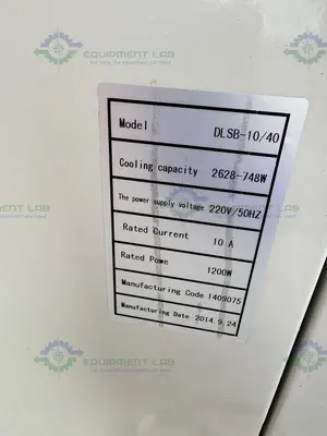 USED CHINA DLSB-10/40 RECIRCULATING CHILLER -10°C TO 40°C 220V, 1200 W