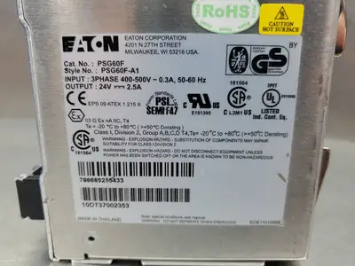 Eaton PSG60F-A1 24VDC 2.5A Power Supply. 4B-1