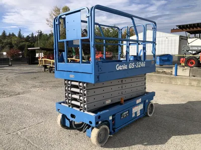 Used 2008 GENIE GS-3246 ELECTRIC SCISSOR LIFT Scissor Lifters Alberta CA | Adcock Equipment #1418058