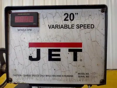 20" JET MODEL #J-2223VS VARIABLE SPEED SINGLE SPINDLE DRILL: STOCK #16689