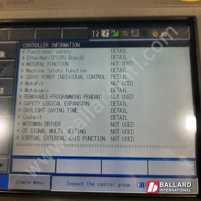 YASKAWA Motoman MH180 Robot System w/ DX200 Controller