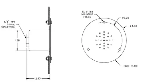 Air Monitor Corporation SAP/R 000-503-00 Static Air Pressure Sensor, Aluminum [New]